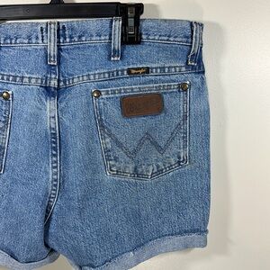 Wrangler 34x32 Slim Fit Urban Renewal Blue Jean Denim Shorts Light Wash 36MWZ